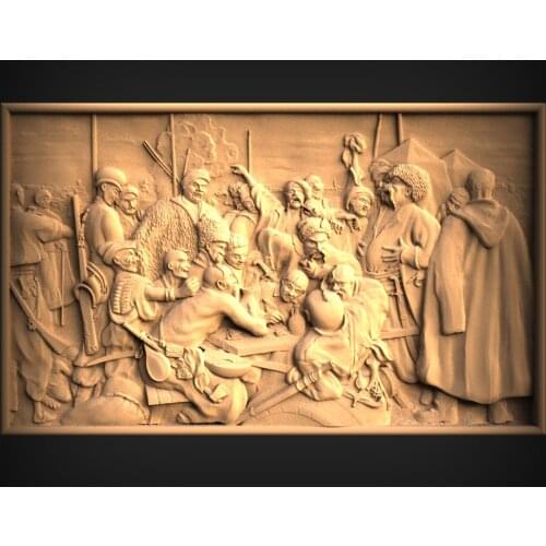 STL Model Panno for CNC Router 3D Printer Artcam Aspire Bas Relief