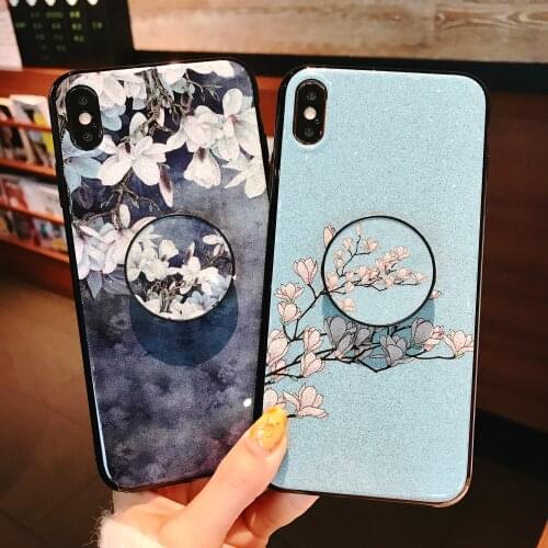 Fashion Glitter Flower Phone Cover for Huawei Mate 40 Rs Mate 40 Pro Plus Y7a P Smart 2021 Honor 9X Lite 9X Pro Soft TPU Case