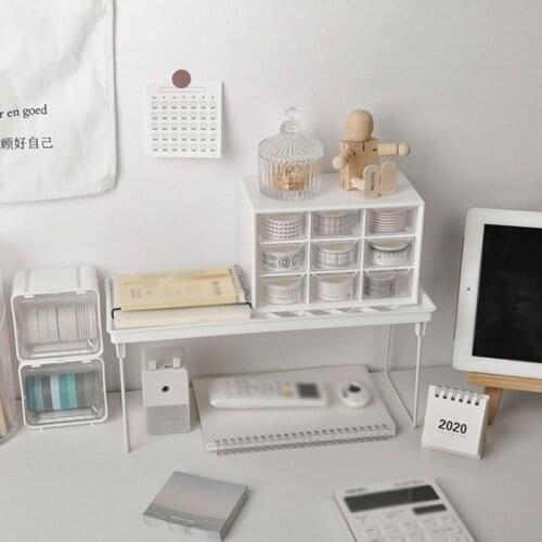 9 Grids Desktop Storage Box Jewelry Drawer Pearl Beads Storage Boxes Plastic Cosmetic Earrings Makeup Container Organizer