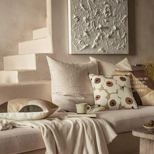 Nordic Floral Pillowcase Flower Pillow Case Sofa Bedroom Living Room Decorative Pillow Cushion Cover Nursery Home Decorations