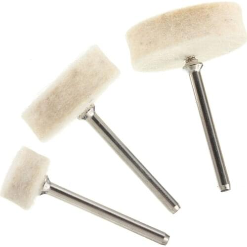 New 33Pcs/Set Soft Felt Polishing Buffing Wheel Mop Pad Compound For Dremel Rotary Polishing Tool