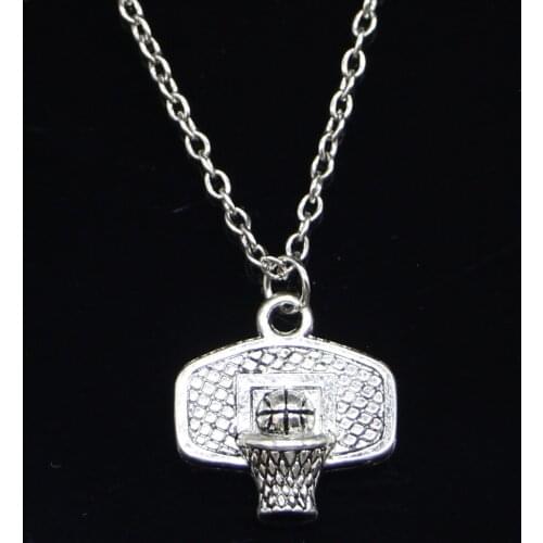 New Fashion Necklace 20x19mm basketball basket Pendants Short Long Women Men Colar Gift Jewelry Choker