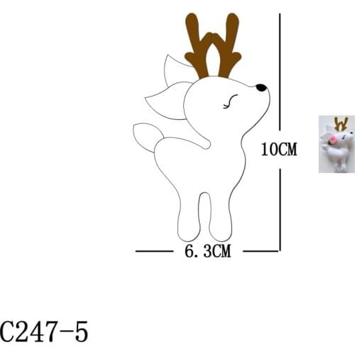 New Christmas deer Wooden die Scrapbooking C247-5 Cutting Dies Multiple sizes