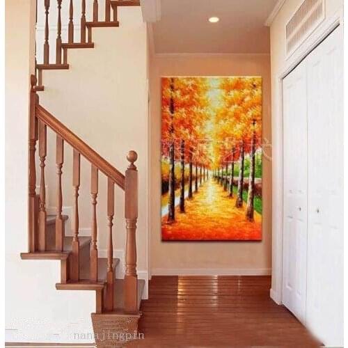 HUGE DECORATE CANVAS OIL PAINTING MODERN ABSTRACT tree No frame