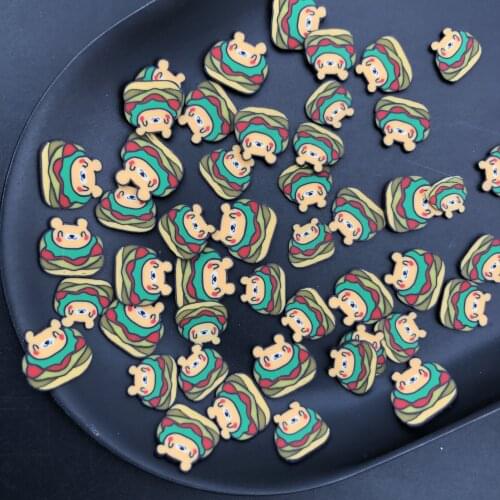 50g Hamburg Bear Polymer Clay Sprinkle For Kids Diy ,Soft Clay For Craft Clay/Nail Art /Scrapbook Decoration DIY, Craft Filler