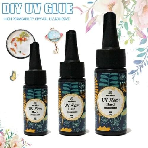 10/15/25/60g New Transparent Hard Glue Uv Resin Gel Curing Quick-drying Non-toxic Jewelry Tools