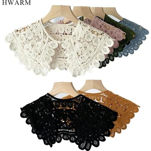 2pcs African Lace Fabric Shawl Diy Summer Thin Sunscreen Hollow Versatile False Collar Silk Scarf Women Skirt Dress Accessories