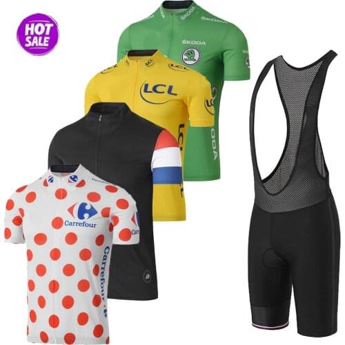 Cycling Jersey Set 2021Summer New Quick Drying Sportswear Top Mens Road MTB Bike Clothing 20D Gel Pad Bib Shorts Suits