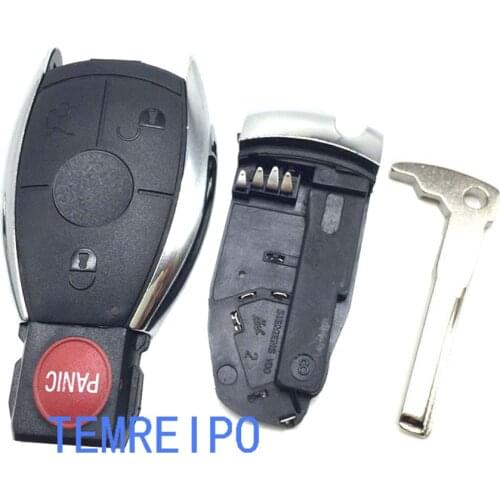Replacements 3+1 button remote key case shell fob For Mercedes Benz W203 W210 W211 AMG W204 C E S CLS CLK CLA