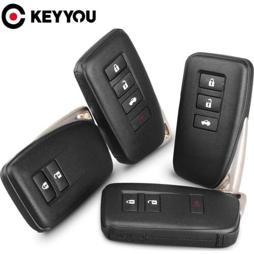 KEYYOU For Lexus Replacement Car Key Case For Lexus NX GS RX IS ES GX LX RC 200 250 350 LS 450H 300H Key Case 2/3/4 Button