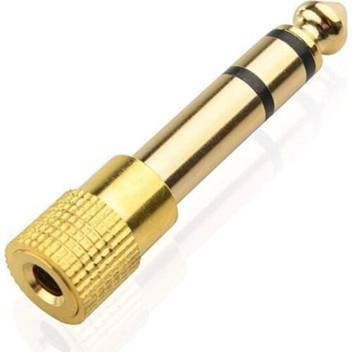 B2EF Audio- Adapter Jack 6.35mm Male To 3.5mm Female Connector for Headphone 3pcs