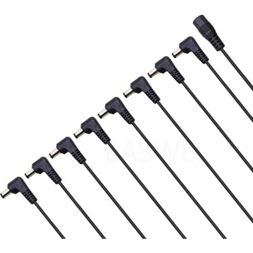 50pcs 8 way Daisy Chain Cable For Electric Guitar Effect Pedal Power Supply Adapter 9V
