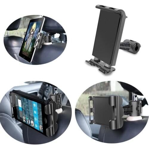 Car Tablet Holder Mobile Phone IPad Adjustable Holder Headrest 360 Rotating Mobile Phone Tablet Holder Car Accessories