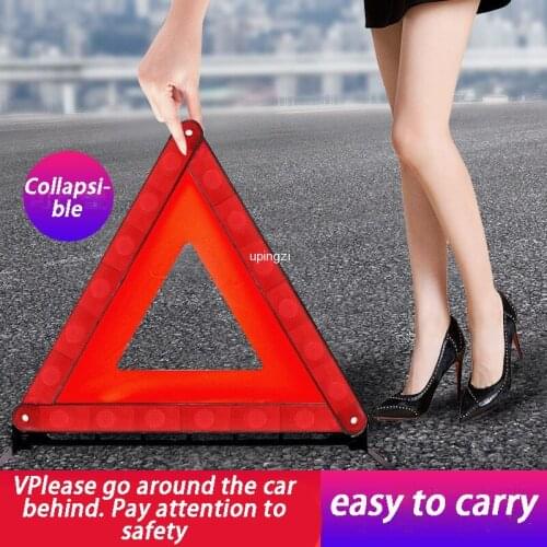 Car Emergency Breakdown Warning Triangle Emergency Warning Sign Triangle Car Stop Sign Tripod Road Flasher
