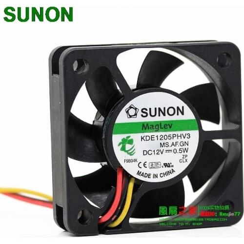 For Sunon silent fan 5*5*1.5CM 50*50*15MM 5CM Maglev 5015 KDE1205PHV3 12V 0.5W