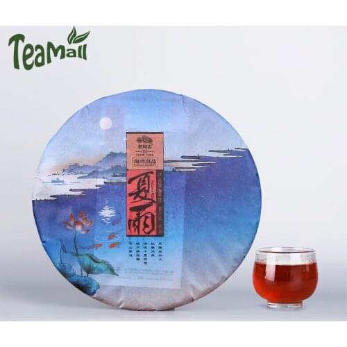 2016 Haiwan "Xia Yu" Shu Puer Chinese Tea Lao Tong Zhi "Summer" Four Seasons Tea Series Ripe Puer Chinese Tea 400g