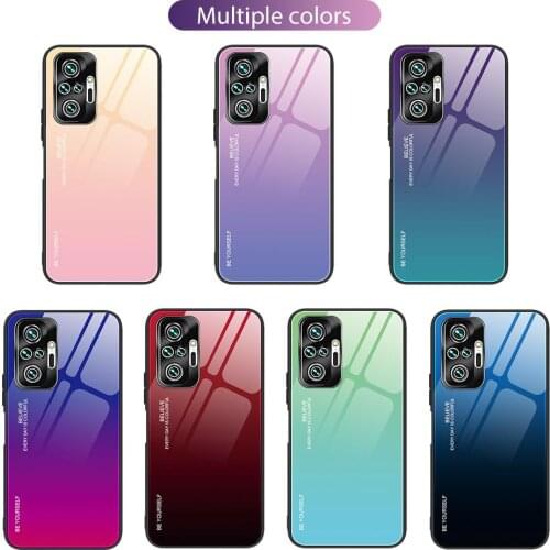 Tempered Glass Case For Redmi Note 10 9 Pro 9S 8 8T 7 6 5 9A 8A 7A 6A X3 NFC Tpu soft edge Redmi 9 9A cubierta dura