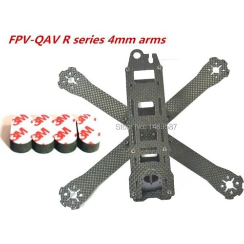 DIY FPV mini drone QAV-R 220 mm 4mm Arm cross racing quadcopter FPV QAV-R 180mm / 220mm/ 260mm pure carbon fiber frame