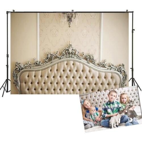 HUAYI Photography Backdrop Newborns Child Baby Birthday Photobooth Background Headboards Bed Photo Backdrop Props XT-2245