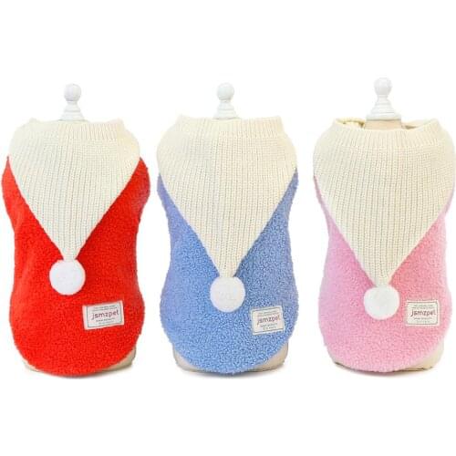 Dog Cat Jumpsuit Hoodie Pet Dog Puppy Sweater Coat Jacket Winter Warm Clothes Apperal 5 sizes 3 Colours