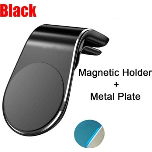 L-Type Magnetic Phone Holder in Car Smartphone Stand Clip for Mount Car Magnetic Phone Holder Suit to All Model Cellphone