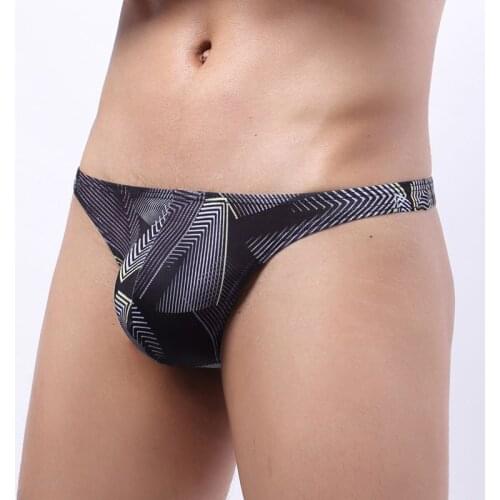 Men Briefs Sexy Mens Underwear Mini Smooth Soft Men Briefs Breathable Ultra Thin Slip Homme Underwear Bikini U Convex Underpants