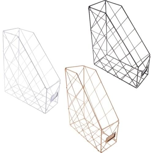 Table Desktop Organizer Poly-coated Surface Finish Durable Steel Grid Construction