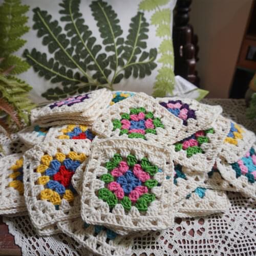 Handmade Original 12cm Trade Hand Crochet Doilies Pad Handmade Cup Mat Photo Props Placemat Decorative Mat 20pcs/lot