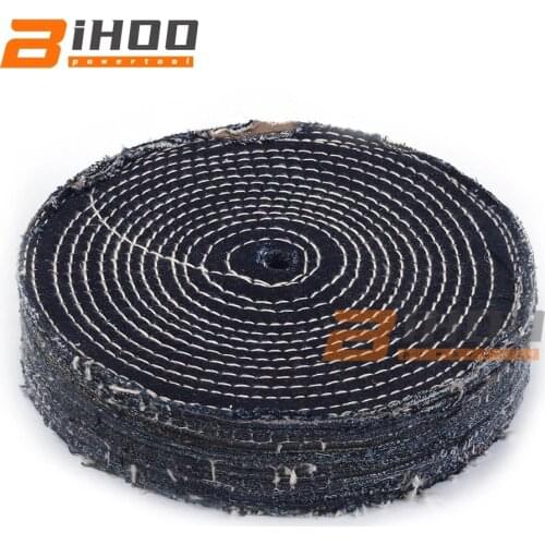 100/125/150/200/250mm Cowboy Polishing Wheel Denim Buffing Grinding Dics for Stainless Steel Metal Polishing 1Pc