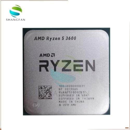 AMD Ryzen 5 3600 R5 3600 3.6 GHz Six-Core Twelve-Thread CPU Processor 7NM 65W L3=32M 100-000000031 Socket AM4