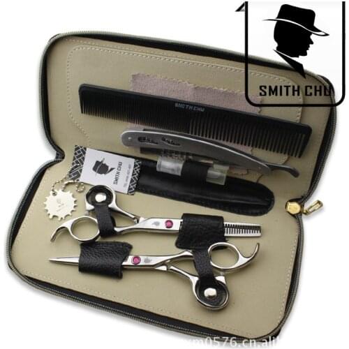 6 inch professional hairdresser Hairdressing Scissors JP 440C Diamante Barbers Cutting Scissors Thinning Shears Hair Scissors