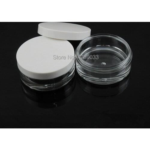 10/30/50pcs 15g Empty Jars Refillable Bottles Cosmetic Jars Makeup Container Clear Round Bottle Small Cream Jar Free Shipping