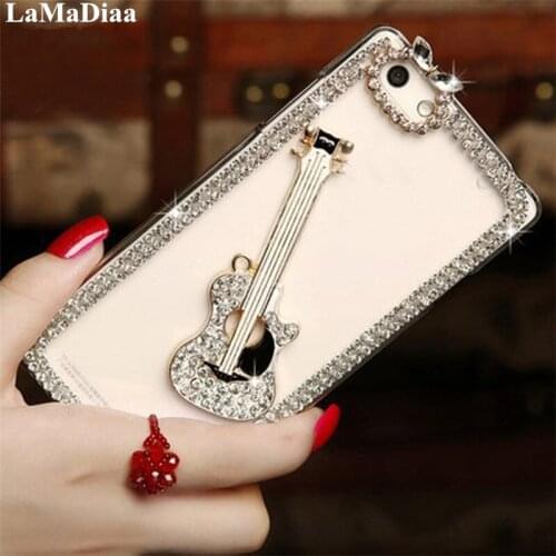 LaMaDiaa Luxury Diamond Rhinestone TPU Case For iPhone 11 Pro MAX 5s SE 6 6s 7 8 Plus XR Xs Max Silicone Back Cover Phone Case