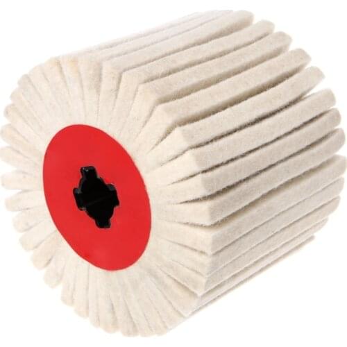 Deburring Abrasive Wool Round Brush Polishing Grinding Buffing Striping Wheel Retailsale