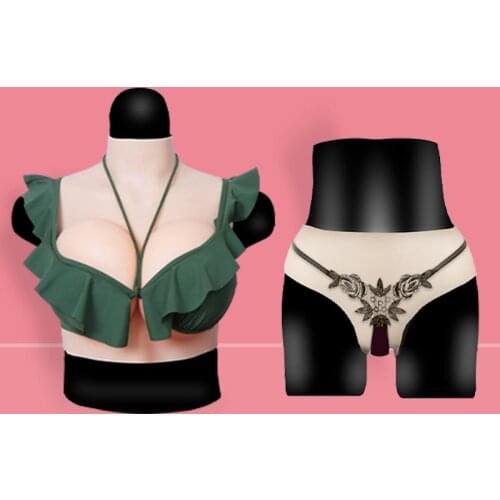 Silicone Breast Forms Realistic Fake Vagina Fake Boobs Pants Enhancer Crossdresser Shemale Transgender Drag Queen Crossdressing