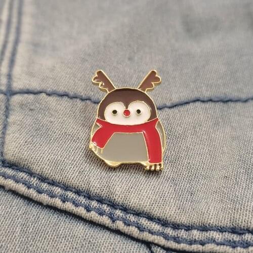 Penguin Lovely Brooches Enamel Pin Collar Shirt Sweater Cloches Accessories Gifts For Women