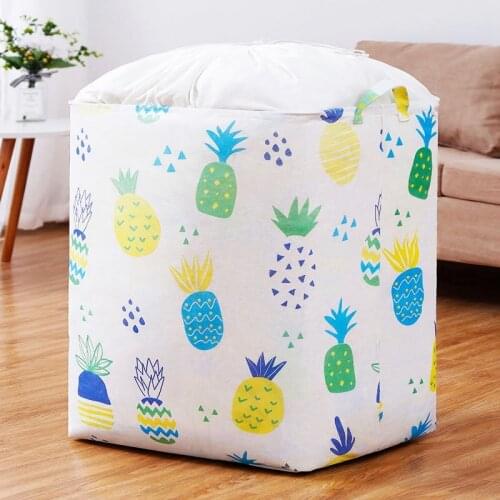 Hot Storage Bag Non Woven Fabric Bundle Mouth Storage Basket Clothes Quilt Folding Dirty Clothes Basket Moving Packing Bag