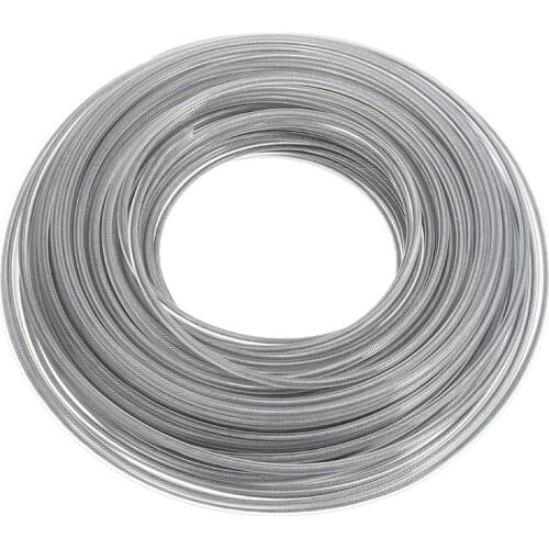 3mm/2.7mm Steel Wire Grass Trimmer Wire Rope Cord Line Strimmer Brushcutter Long Round Roll Grass Replacement Trimmer line