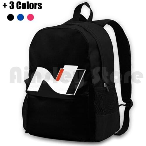 Hyundai N Logo Outdoor Hiking Backpack Waterproof Camping Travel Hyundai I30N Car I30 N Performance Performance Korean Hot