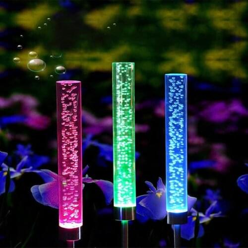 Outdoor Solar Reed Light Outdoor Courtyard Bubble Light Garden Lawn Landscape Lighting Led Decoration Colorful Color Change