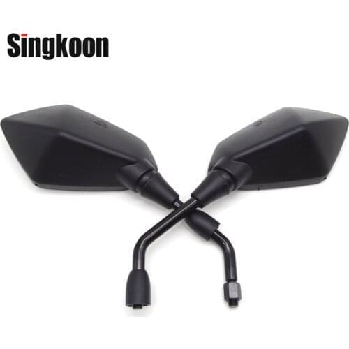 Universal 10mm Motorcycle Rearview Mirrors Black Scooter Moto Side Mirrors FOR cb600f cb650f cb1300 aprilia sr 50 suzuki sv 650