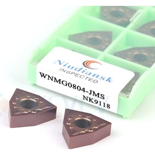 WNMG080404-JMS NK9118 WNMG080408 CNC Lathe Tools Carbide Inserts Continuous Cutting Off Turning Semi-finishing Machining Blade