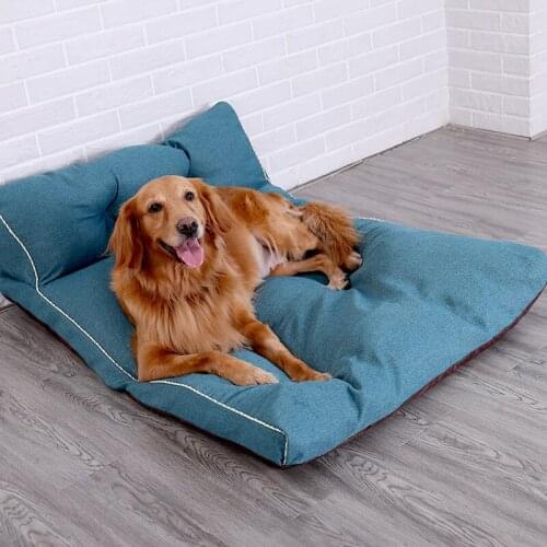 Pet Fringe Back Sofa Dog Bed Comfortable Cushion Kittens Into Cats Warm Autumn And Winter Nest Dog Bed Rest