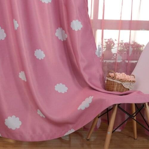 Modern Blackout Curtains Cloud Printed Windows Treatment Blinds Finished Drapes Shading Panel Curtain for Living Home Decoration
