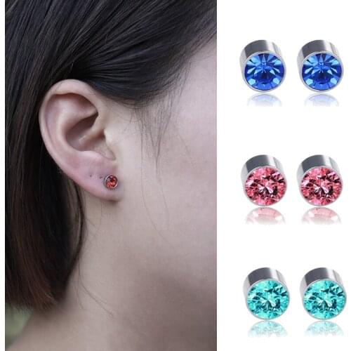 1Pair Medical Titanium Steel Stud Earring Small Ball Screws Small Earrings Male Ear Bone Nail Lip Belly Piercing Body Jewelry