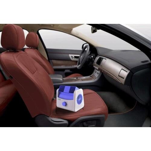 12V Mini Electric Car Fan Low Noise Summer Car Air Conditioner Rotating Adjustable Car Fan Air Cooling Fan