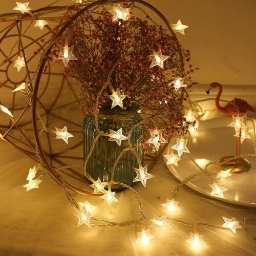2020 Christmas Decoration 3M LED Star Light Strings Fairy Lights Twinkle Garlands Battery Powered Navidad Kerst
