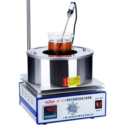 220V Collector Digital Display Magnetic Stirrer DF-101S Desktop Split Thermostatic Oil bath machine Small Laboratory Instrument
