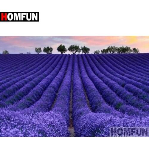 HOMFUN 5D Diy Diamond Painting Cross Stitch "Flower landscape" Home Decor Full Rhinestones Inlay Diamond Embroidery A26078