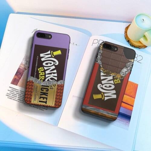 Willy Wonka Bar With Golden Ticket Chocolate Bar Phone Case Shell Cover For Iphone 6 6s 7 8 Plus Xr X Xs 11 12 13 Mini Pro Max